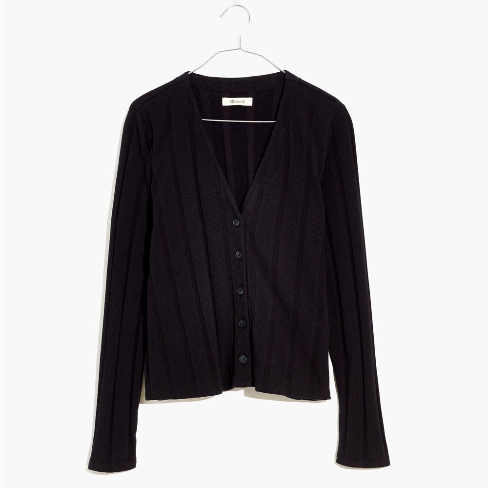 Madewell Ribbed Sweater-Knit Cardigan